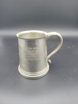 Lt Dan Brown Civic Pewter Mug October 1967 Military Frankfurt Germany En... - £17.21 GBP