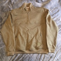 CALLAWAY 1/4 Zip Fleece Pullover Sweater Golf Mens L Heathered Olive Green GUC - £14.65 GBP