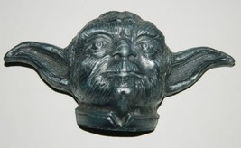 Star Wars Yoda Head 6&quot; Wide Large Grey Metal 3-D Belt Buckle 2008 NEW UN... - $24.18