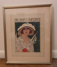 original Blanco y Negro Spanish Magazine Cover framed &amp; matted 1930s NF - £51.00 GBP