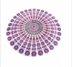 Pink peacock beach boho Light Tapestry nwot - $12.86