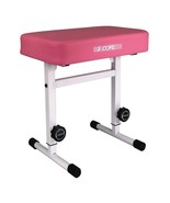 Keyboard Bench Piano Stool T Style Pink Thick Padded Cushion Seat | Heig... - $80.39