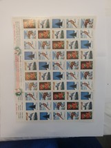Whole Sheet Winter National Wildlife Federation Stamps 1957. - £9.87 GBP