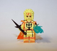 Minifigure Custom Toy Namikaze Minato Yellow Naruto Cartoon TV Show Anime - £5.32 GBP