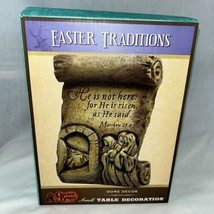 Cracker Barrel Easter Traditions Scroll Jesus Has Risen Tomb Table Decor... - £11.89 GBP