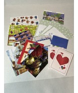 Assorted Stationary Lot Of 17 Assorted Postcards Stickers Cards - $17.70 CAD