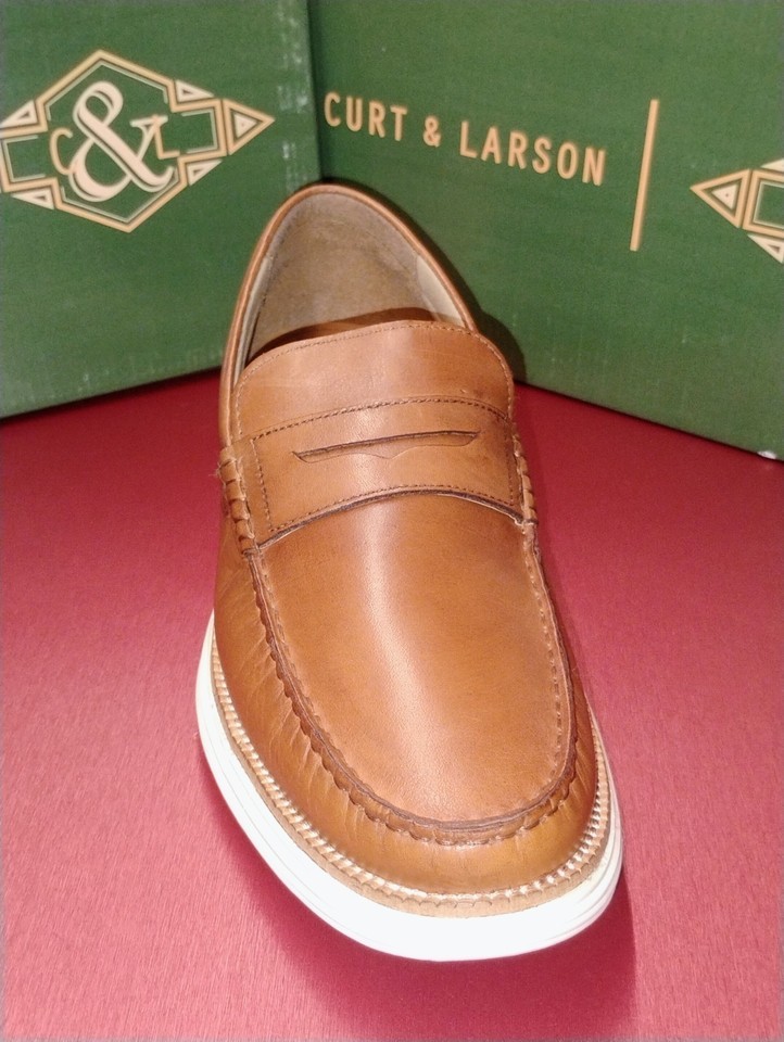 Curt And Larson Mens # 11 Jaywick 77178 Brown Leather Derby Dress Shoes New /Box Item image 3