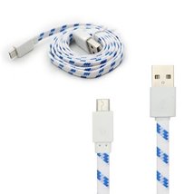 [GTE Zone] - 3ft Micro USB Data Charging Cables for PS4, Xbox One (LED Flat Smil - $6.44