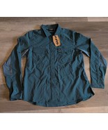 NRS Women&#39;s Guide Long Sleeve Shirt Small Atlantic Blue/Green New $79.95... - $48.37