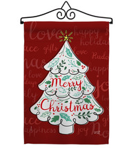 The Christmas Tree - Impressions Decorative Metal Wall Hanger Garden Flag Set GS - £21.90 GBP