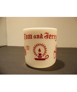 Vintage Hazel Atlas Tom &amp; Jerry Mug White w/ Red Print 3&quot; 1940&#39;s - €7,82 EUR