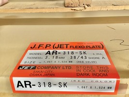 Jet Flex Analog 0.125&quot; Flexo Photopolymer Plate : AR-318-SK - 42&quot; x 60&quot; ... - $750.00