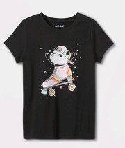 Girls&#39; XS (4/5) &#39;Skating Panda&#39; Short Sleeve Graphic T-Shirt - Cat &amp; Jack - $9.99