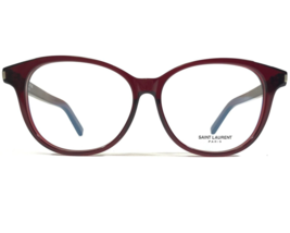 Saint Laurent CLASSIC 9/F 003 Eyeglasses Frames Dark Clear Red Round 53-13-145 - £111.94 GBP