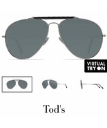 Tod’s Aviator Sunglasses TO255 in GunMetal Brow - £110.11 GBP