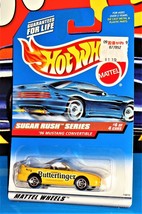 Hot Wheels 1998 Sugar Rush Series #744 &#39;96 Mustang Convertible Butterfinger - £3.89 GBP