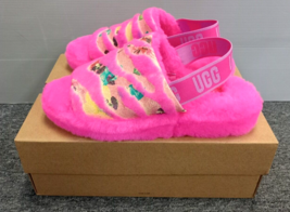 UGG Womens Fluff Yeah Tiger Flower Slides Slipper Size US 9 (1127055) - £44.31 GBP