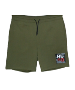 Hugo Boss Dark Green Logo Men&#39;s Jersey Cotton Casual Shorts Size 2XL - £62.34 GBP