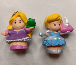 Fisher Price Little People Disney Princess Cinderella and Rapunzel Lot of 2 - £7.38 GBP