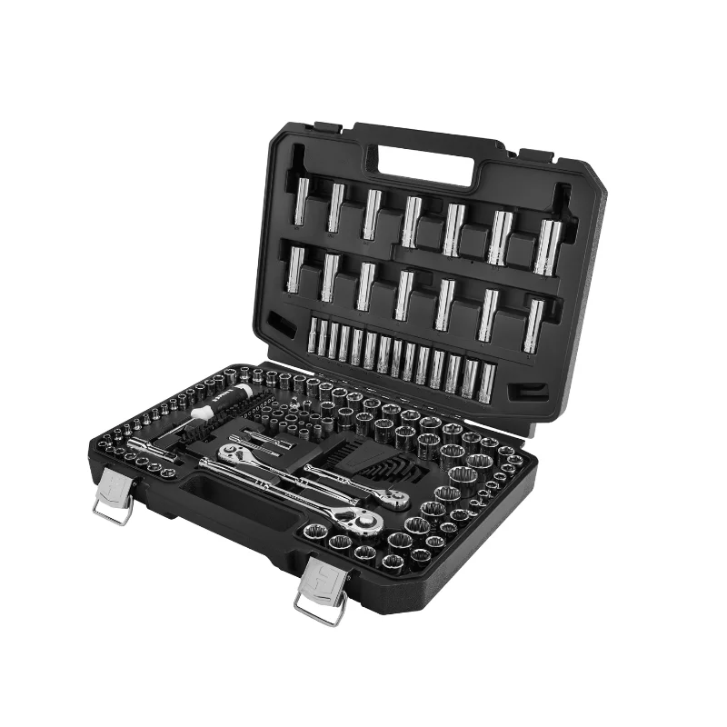 HART Multiple Drive 180-Piece Mechanics Tool Set, Chrome Finish - £141.55 GBP