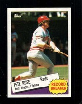 1985 Topps #6 Pete Rose Nmmt Reds Rb *X110688 - £3.09 GBP