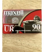 Maxell UR-90 Blank Audio Cassette Tape - Type 1 New Sealed - $9.49