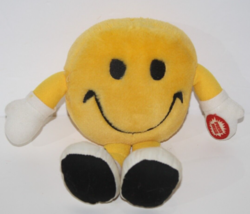 TB Trading Big Smile Face 9&quot; Arm Legs Shoes Stuffed Soft Toy Smiley Sound Light - £20.89 GBP