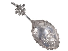 1890 Dutch sterling Tea Caddy Spoon - £86.04 GBP