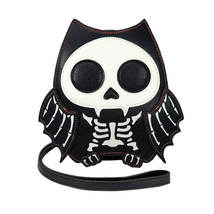 Skeleton bat crossbody bag front thumb200