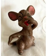 Vintage Handcrafted Ceramic Mouse Figurine Ready to Sneeze 2.75&quot; Tall - $224.48 MXN
