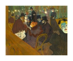 Art Henri de Toulouse-Lautrec At the Moulin Rouge repro Print Giclee Canvas - £7.58 GBP+