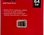 Sandisk - SDCZ33-064G-A46 - Cruzer Fit USB Flash Drive, 64 GB - Black - $29.95
