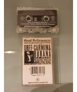 OREFF-CARMINA BURANA ORMANDY-Great Performances-Vintage Cassette - $13.89