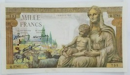 FRANCE LOT OF 2 BANKNOTES VERY RARE NICE CIRCULATED1943 AND 1939 NO RESERVE - £22.11 GBP