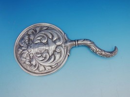 Shiebler Sterling Silver Hand Mirror Crowned Knight Feather Plumes #1535 (#4570) - £401.35 GBP