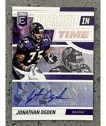 2022 Panini Donruss Elite Etched in Time Signatures /149 Jonathan Ogden ... - $24.45 CAD