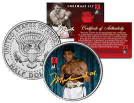 Muhammad Ali &quot;Young Champ&quot; JFK  Kennedy Half Dollar US Coin *Officially Licensed - £6.69 GBP