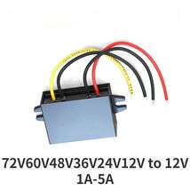 DC converter 60V-12V to 12V 1A-5A Step down Buck Truck Boat Power Supply... - $10.09+
