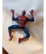 Marvel 2002 Spiderman Movie CPII Action Figure Battery Tobey Maguire Moving - $57.16