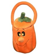 VTG Bestever Plush 3D Jack-O-Lantern Pumpkin Trick or Treat Bag Basket B... - $19.00