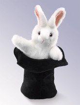Rabbit In Hat Puppet - Folkmanis (2269) - £20.08 GBP
