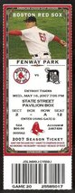 Detroit Tigers Boston Red Sox 2007 Ticket Papelbon Manny Ramirez Youkilis - £2.35 GBP