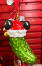 Disney Parks Epcot Germany Pavilion Pickle Mickey Mouse Ear Hat Ornament NWT - $39.99