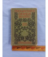 Antique 1900 Progressive Course in Reading Third Book Green Hardcover - $8.00