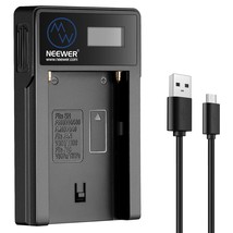 Neewer Micro USB Battery Charger for Sony NP-F550/F750/F960/F970,NP-FM50/FM70/FM - £14.93 GBP