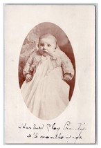 RPPC Bewildered Baby Portrait Named Subject Herbert Clay Prouty Postcard S3 - £3.37 GBP