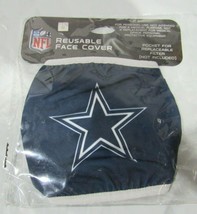 NFL Dallas Cowboys Reusable Face Cover with Pocket For Filter FOCO - £12.78 GBP