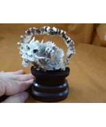 DRAG-13) mythical Dragon shed ANTLER figurine Bali detailed carving love... - $106.78 CAD