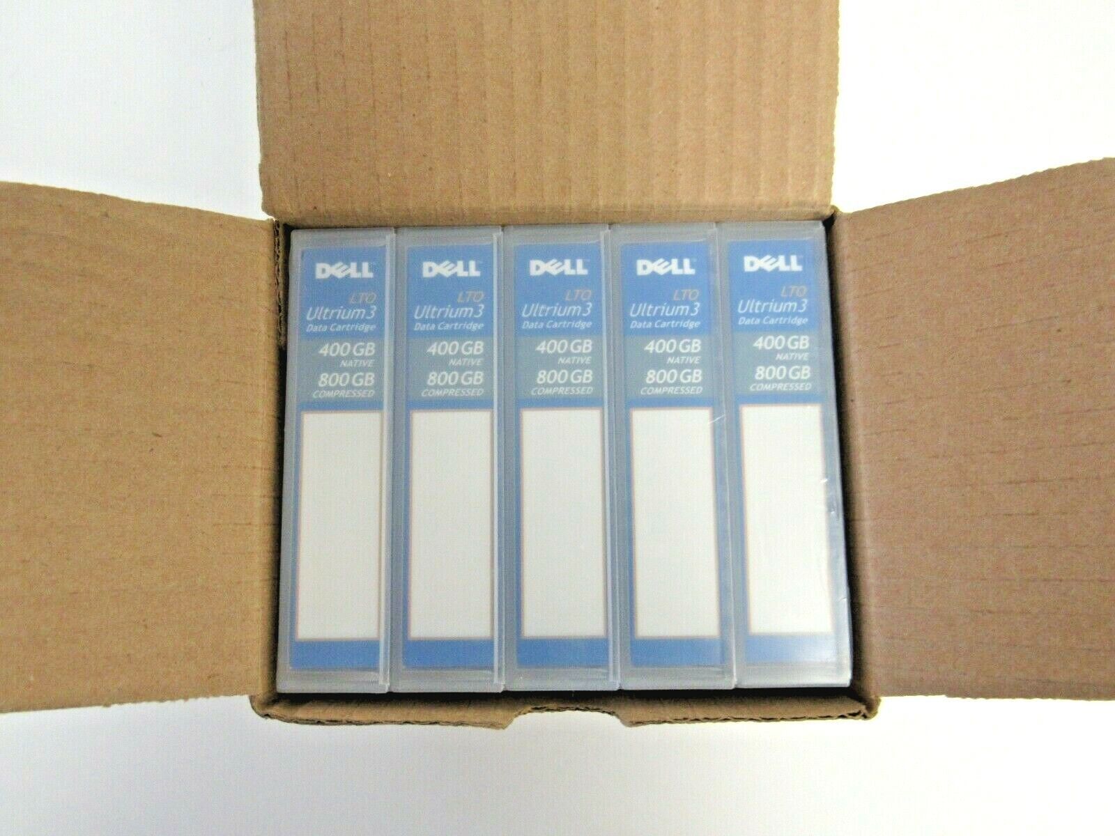 Dell (LOT OF 5) HC593 400GB/800GB Data Cartridges for LTO Ultrium 3 Drives   1-4 - $21.82