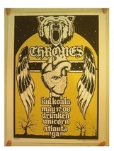 Thrones Kid Koala Poster Signed And Numbered By Artist The Melvins High On Fire - £28.66 GBP